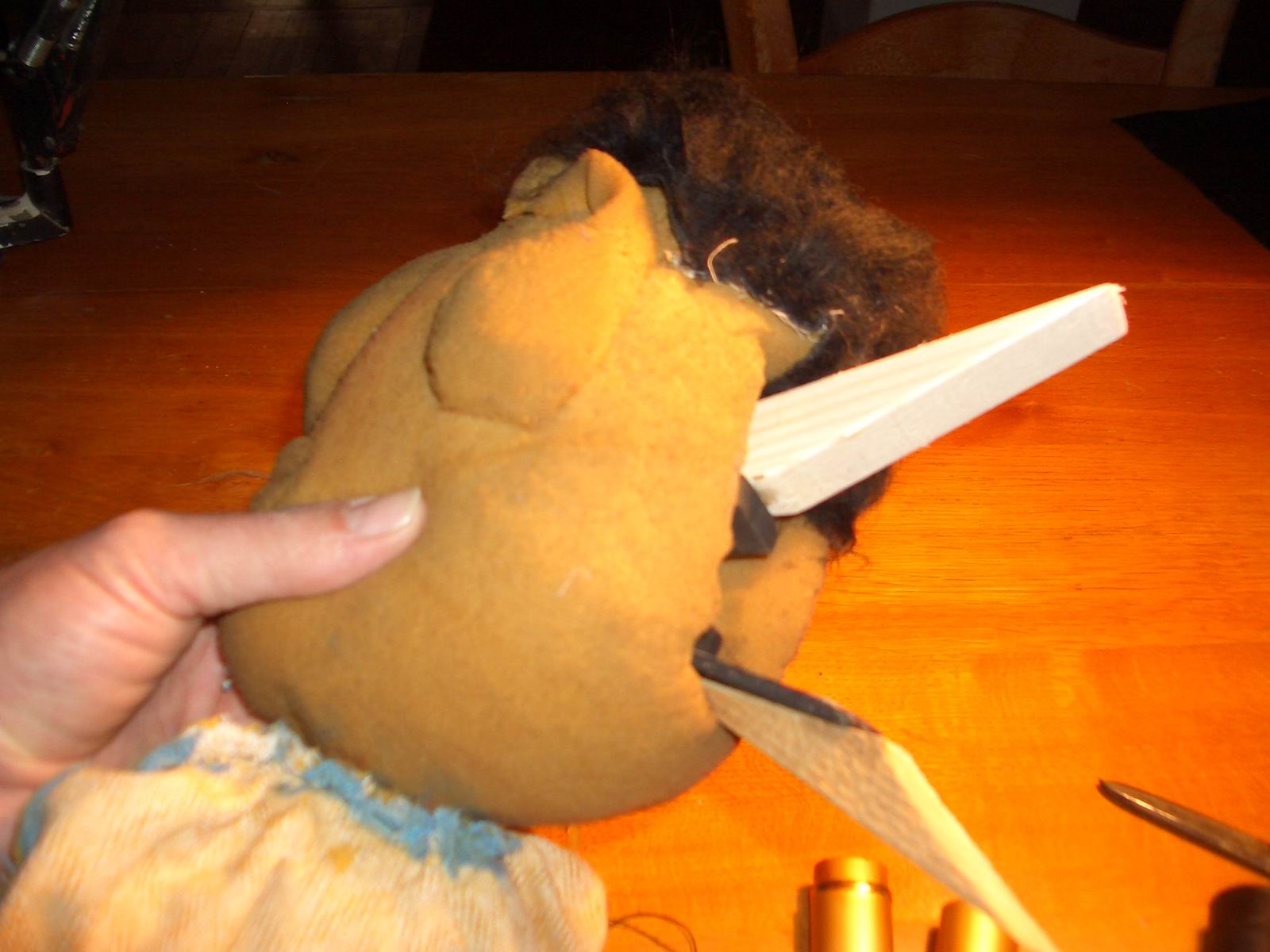 Burattini del nucleo Noci di Cocco durante il restauro